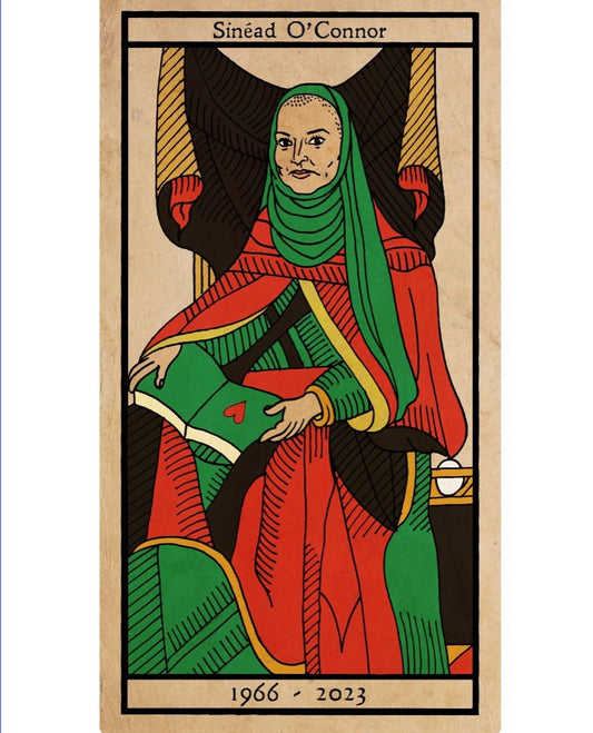 The High Priestess - Sinead O’Connor - A3 Print by Michael Eaton - ALL PROCEEDS to Medical Aid Palestine