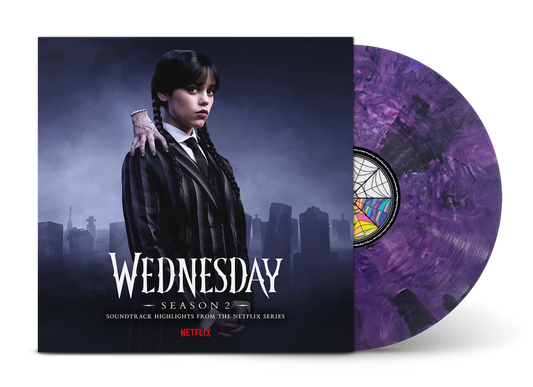 Chris Bacon - Wednesday: Season 2 (Original Soundtrack from the Netflix Series) LP Black & Purple Vinyl -  PREORDER (Released 05.12.25)