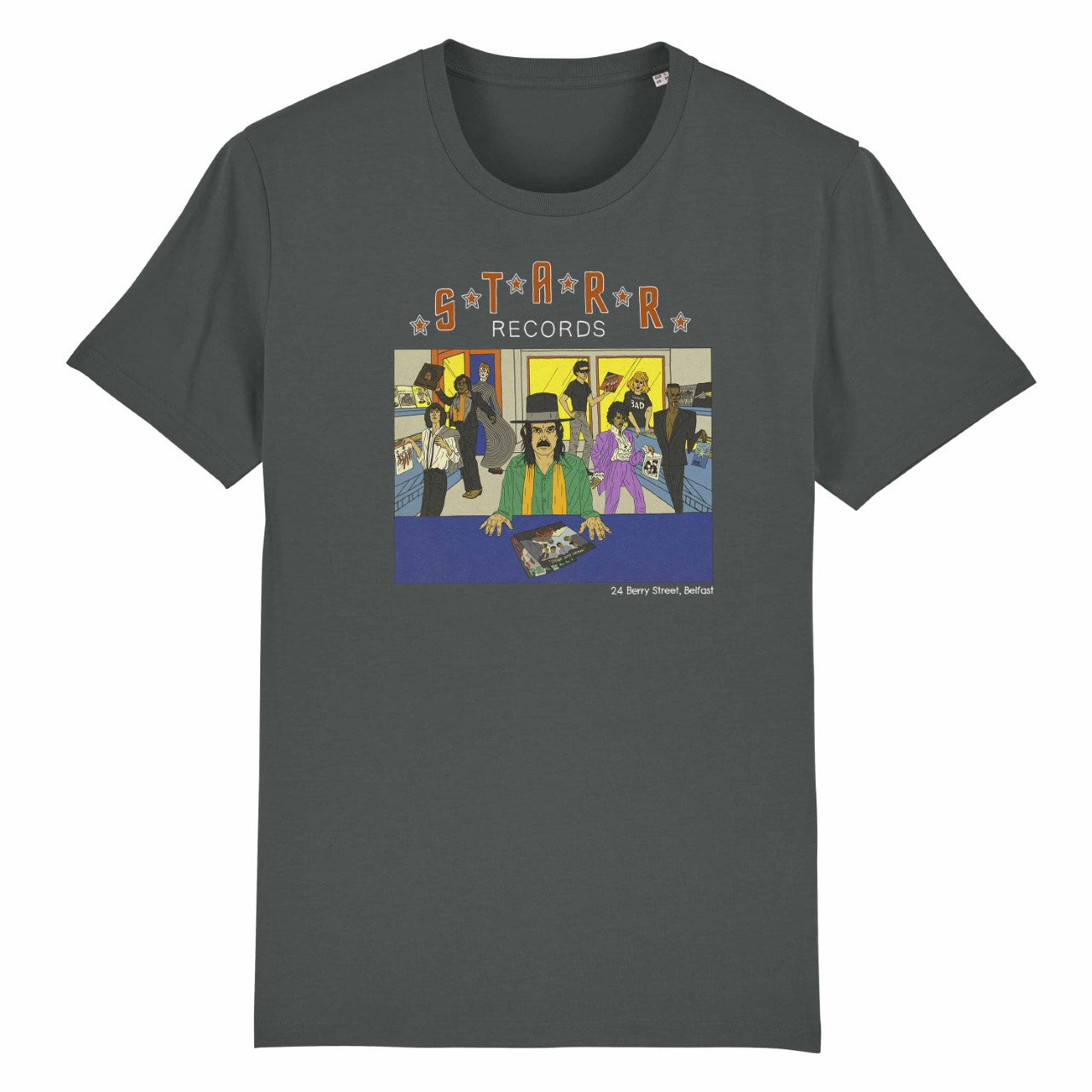 STARR RECORDS SHOP T-SHIRT by Micheal Eaton