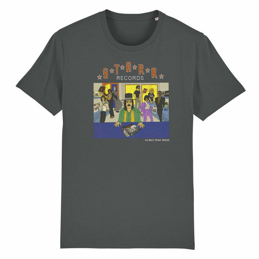 STARR RECORDS SHOP T-SHIRT by Micheal Eaton