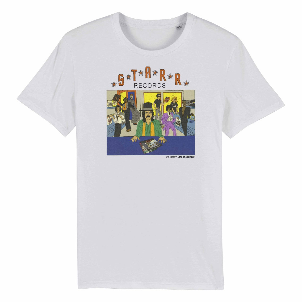 STARR RECORDS SHOP T-SHIRT by Micheal Eaton